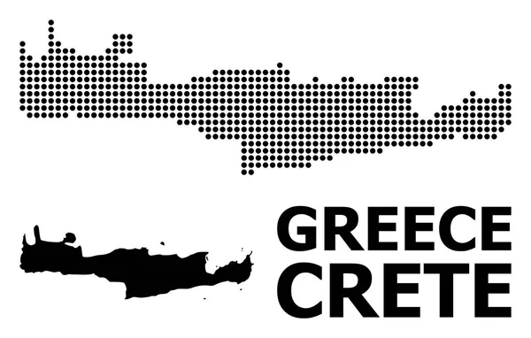 Girit Adası Nokta Desen Haritası