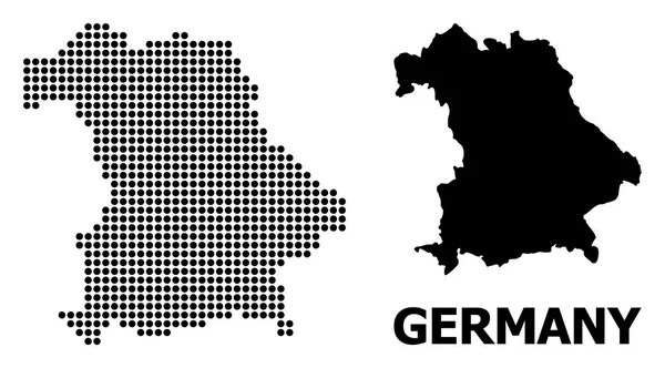 Mapa del patrón de puntos de Alemania — Archivo Imágenes Vectoriales