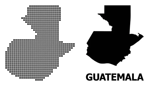 Premium Vector  Pixel map of guatemala the dotted map is on white
