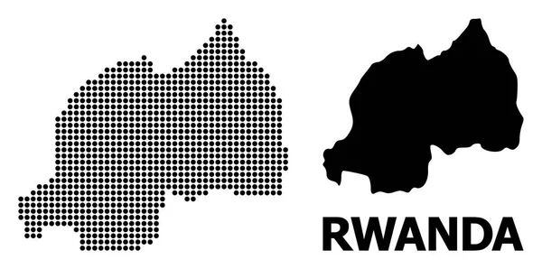 Ruanda Noktalı Mozaik Haritası