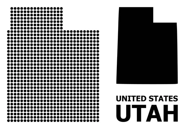 Utah Eyaleti Noktalı Mozaik Haritası