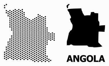 Angola Piksel Mozaik Haritası