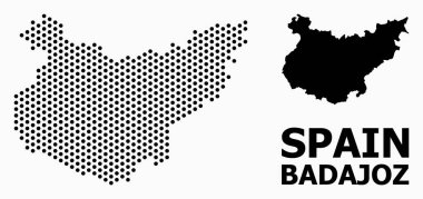 Badajoz Eyaleti Pikselli Desen Haritası