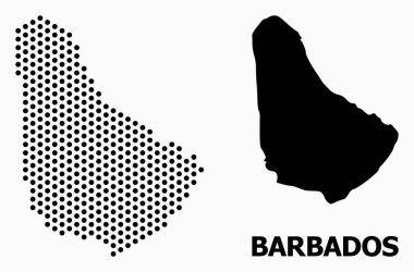 Barbados Piksel Desen Haritası