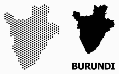 Burundi Noktalı Mozaik Haritası