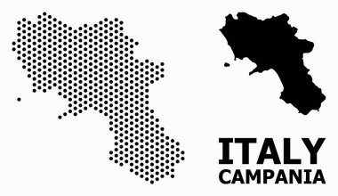 Campania Bölgesi Pikselli Desen Haritası