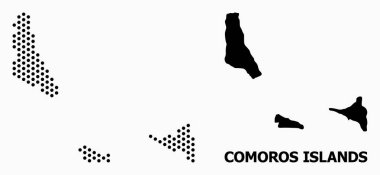 Komor Adaları Piksel Mozaik Haritası