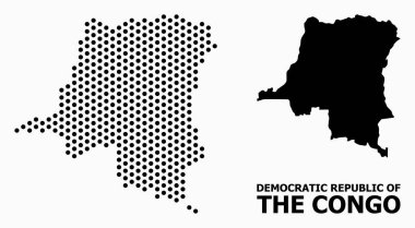 Kongo Demokratik Cumhuriyeti Nokta Desen Haritası