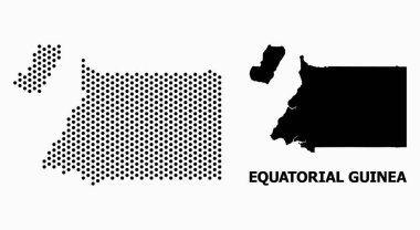 Ekvator Ginesi Noktalı Desen Haritası