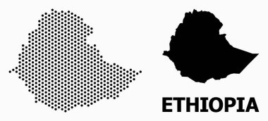 Etiyopya Noktalı Mozaik Haritası