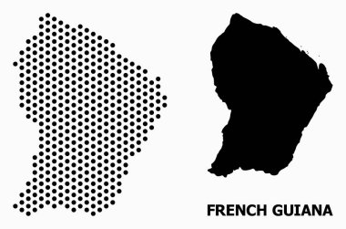 Fransız Guyanası Piksel Desen Haritası