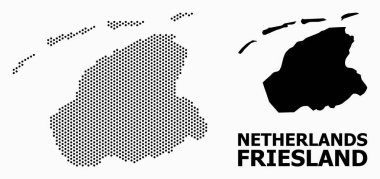 Friesland Eyaleti Noktalı Desen Haritası