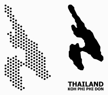 Koh Phi Don Pikselli Mozaik Haritası