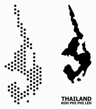 Koh Phi Leh Nokta Mozaik Haritası