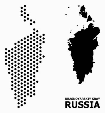 Krasnoyarskiy Kray Pikselli Desen Haritası