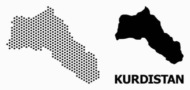 Noktalı Kürdistan Desen Haritası