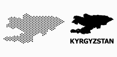 Kırgızistan Nokta Desen Haritası
