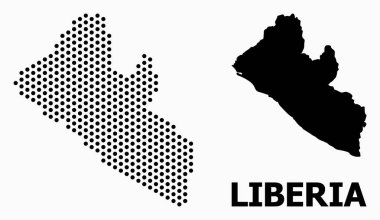 Liberya Pikselli Desen Haritası