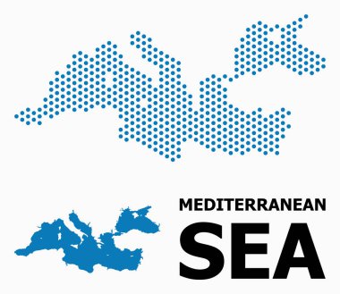 Noktalı Akdeniz Mozaik Haritası