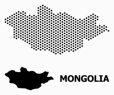 Moğolistan Noktalı Desen Haritası