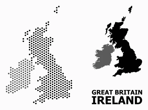 Büyük Britanya ve İrlanda Piksel Mozaik Haritası