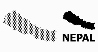 Nepal Nokta Desen Haritası