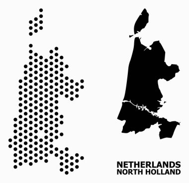 Kuzey Hollanda Noktalı Mozaik Haritası