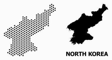 Kuzey Kore Nokta Mozaik Haritası