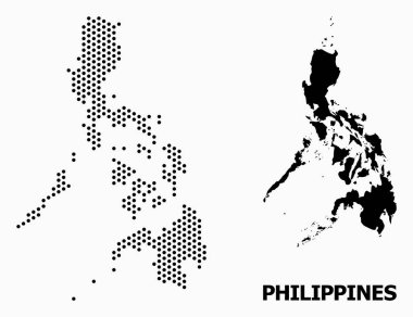Filipinler Noktalı Mozaik Haritası