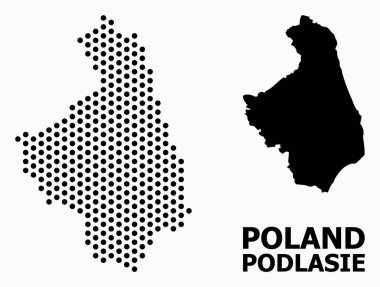 Podlasie Eyaleti Piksel Mozaik Haritası