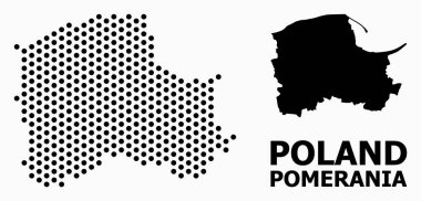 Pomerania Eyaleti Pikselli Desen Haritası