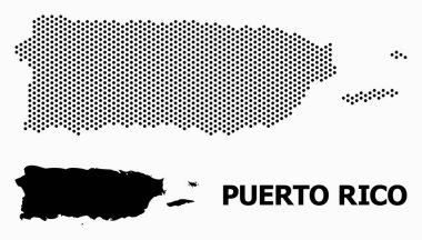 Porto Riko Noktalı Desen Haritası