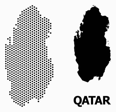 Piksel Mozaik Katar Haritası
