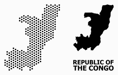 Kongo Cumhuriyeti Nokta Desen Haritası