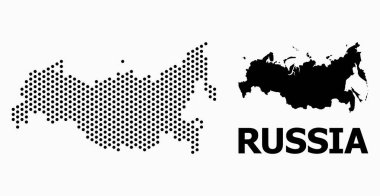 Noktalı Mozaik Rusya Haritası