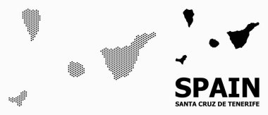 Santa Cruz De Tenerife Eyaleti Nokta Mozaik Haritası