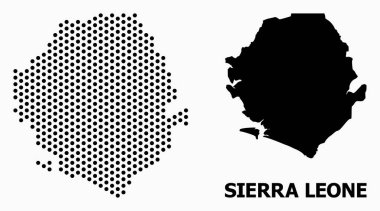 Sierra Leone Piksel Desen Haritası