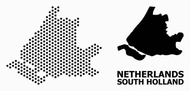 Güney Hollanda Noktalı Mozaik Haritası