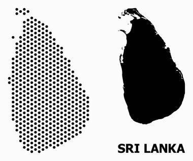 Sri Lanka Nokta Mozaik Haritası