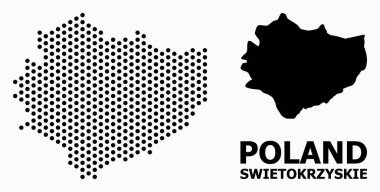 Swietokrzyskie Eyaleti Pikselli Desen Haritası