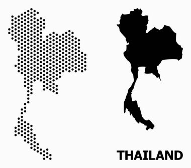 Tayland Noktalı Mozaik Haritası
