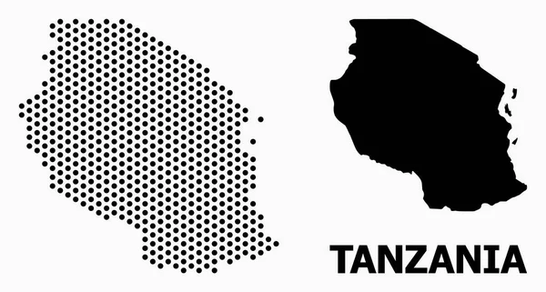 Карта Танзании — стоковый вектор