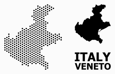 Veneto Bölgesi Nokta Mozaik Haritası