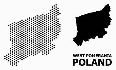 Batı Pomeranya Eyaleti Noktalı Mozaik Haritası