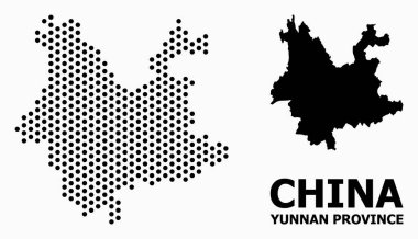 Yunnan Eyaleti Noktalı Desen Haritası