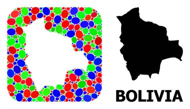 Mozaik Bolivya Şablonu ve Katı Haritası