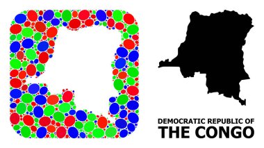 Mozaik Deliği ve Kongo Demokratik Cumhuriyeti 'nin Sağlam Haritası
