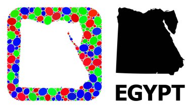 Mozaik Mısır Şablonu ve Katı Haritası