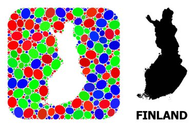 Mozaik Finlandiya Şablonu ve Katı Haritası