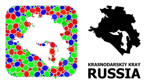 Mozaik Krasnodarskiy Kray Şablonu ve Katı Haritası